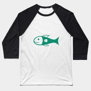 Fishy Symbol (Plain) Baseball T-Shirt